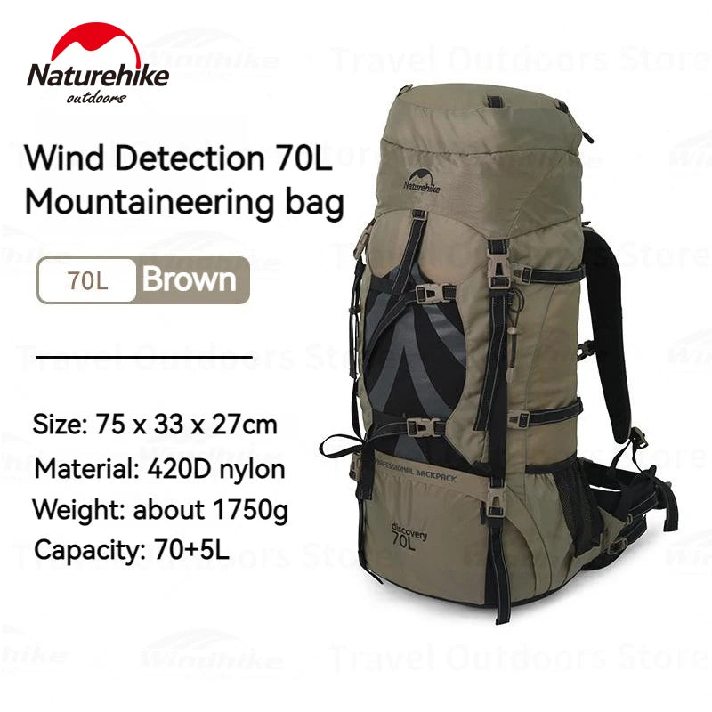 70L Adult Waterproof Climbing Outdoor Backpack