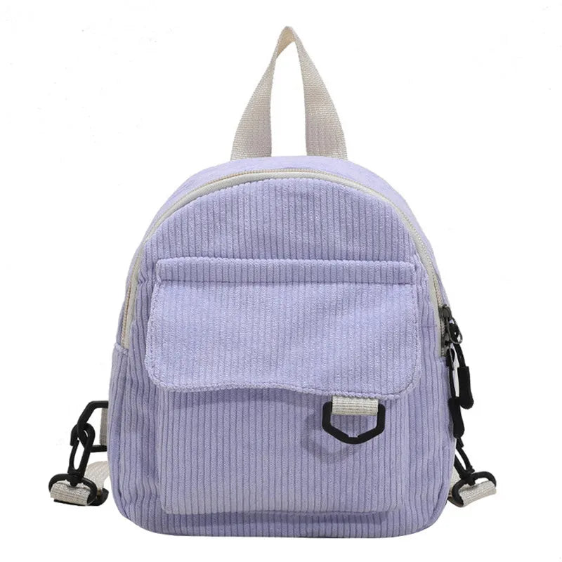 Mini Corduroy Backpack
