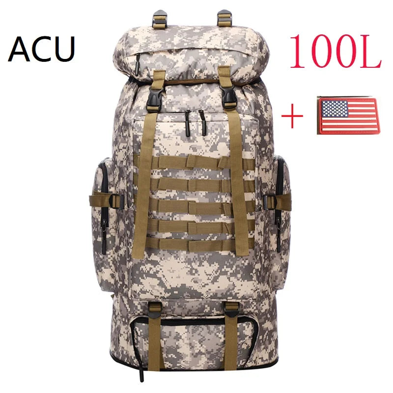 80L/100L Waterproof Outdoor Travel Backpack