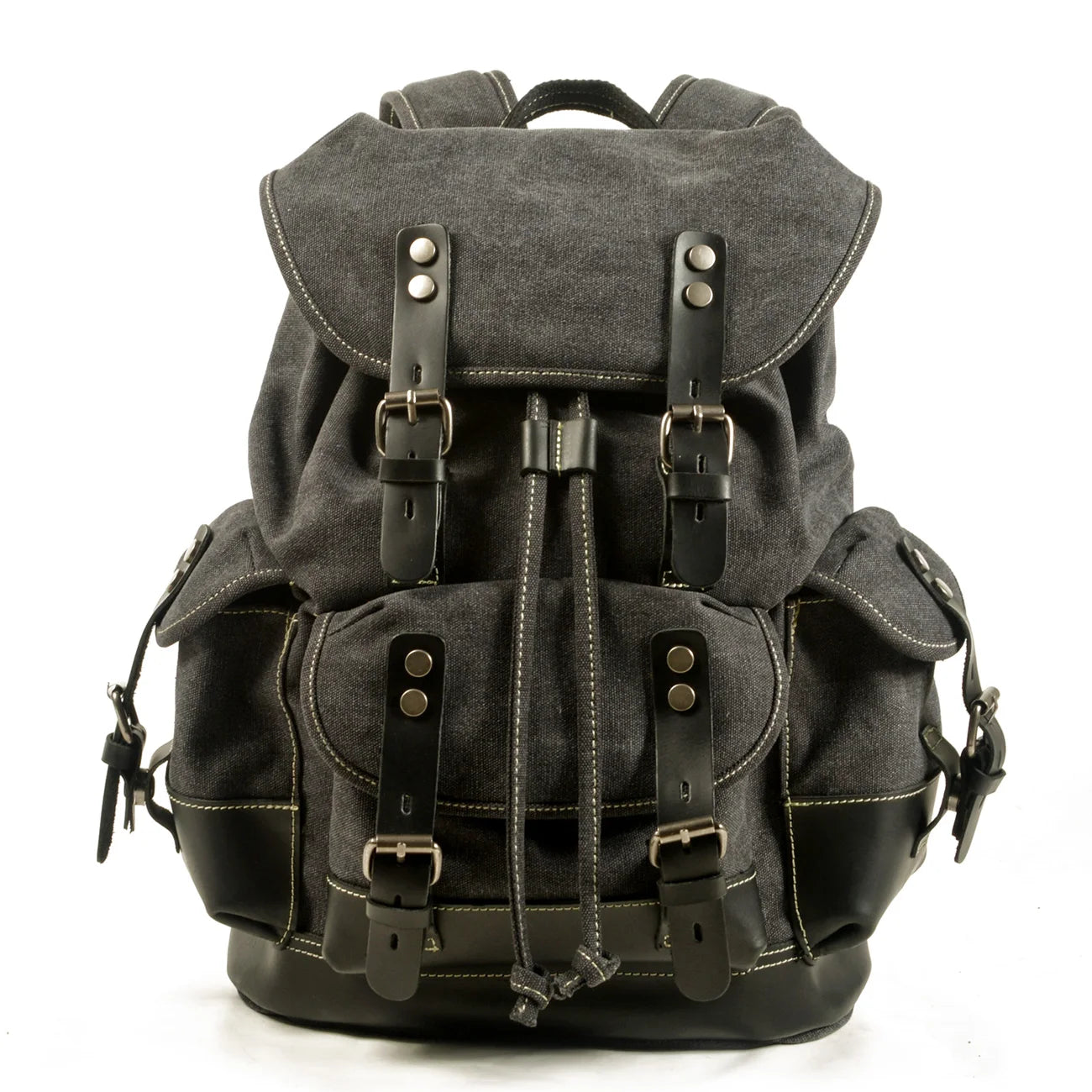 Casual Student Leather Backpack