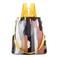 Anti-theft Panelled Color Backpack