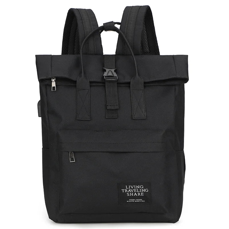 Casual Multi-color Oxford Backpack