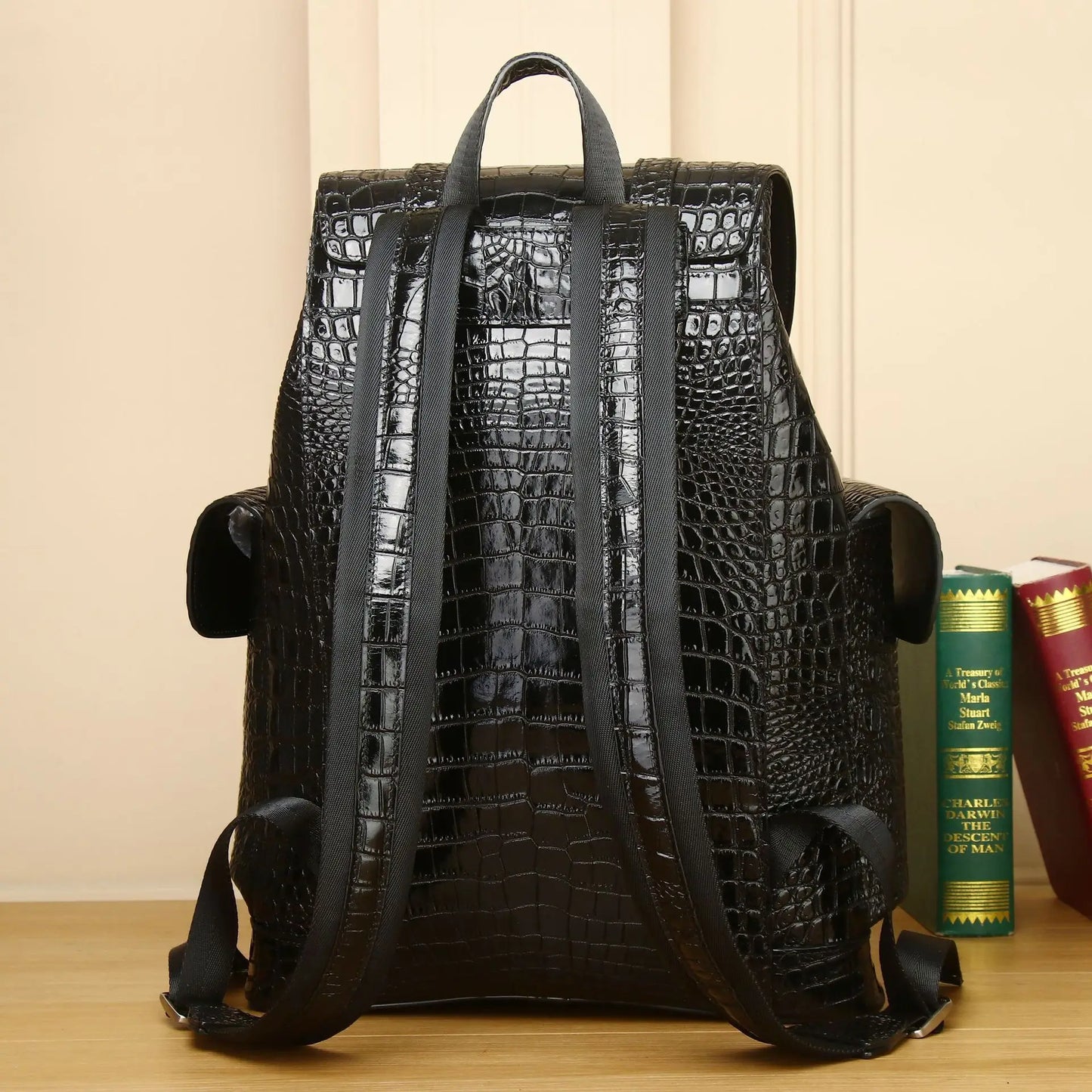Large PU Leather Backpack