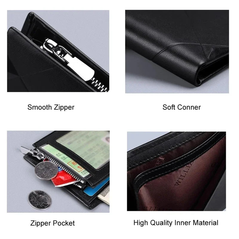 Genuine Leather Bifold RFID Wallet