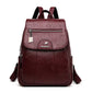 Retro Women Leather Backpack