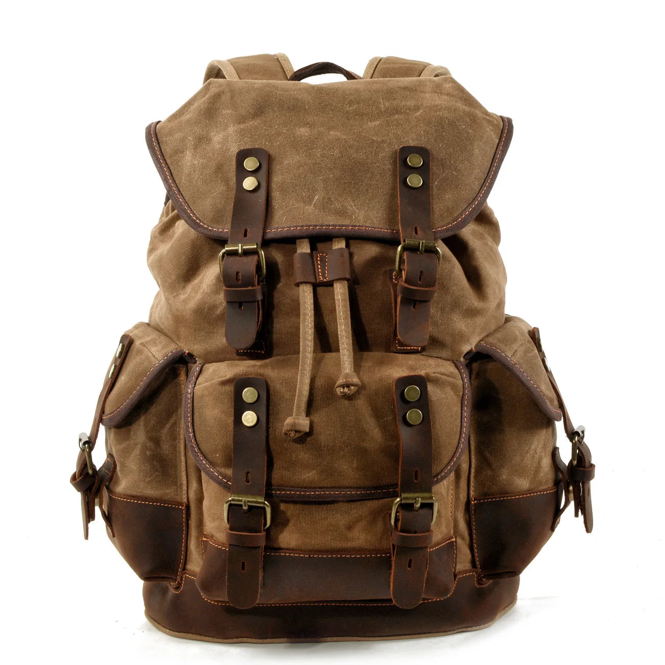 Casual Student Leather Backpack