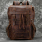 Vintage Brown Leather Backpack
