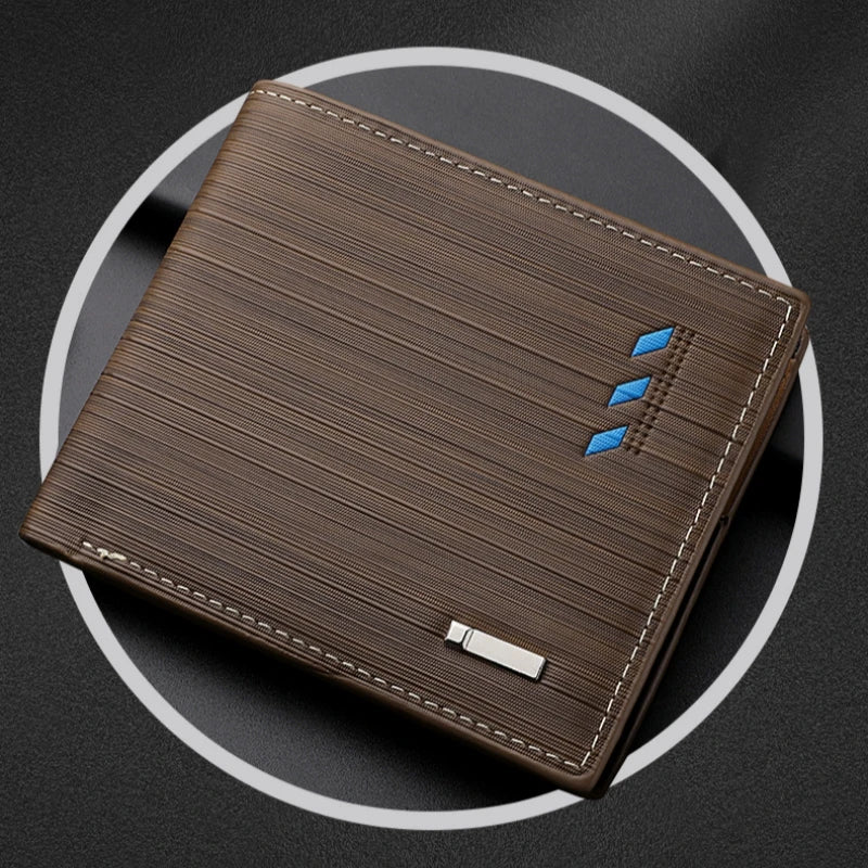 Leather Wallet with Coin Bag
