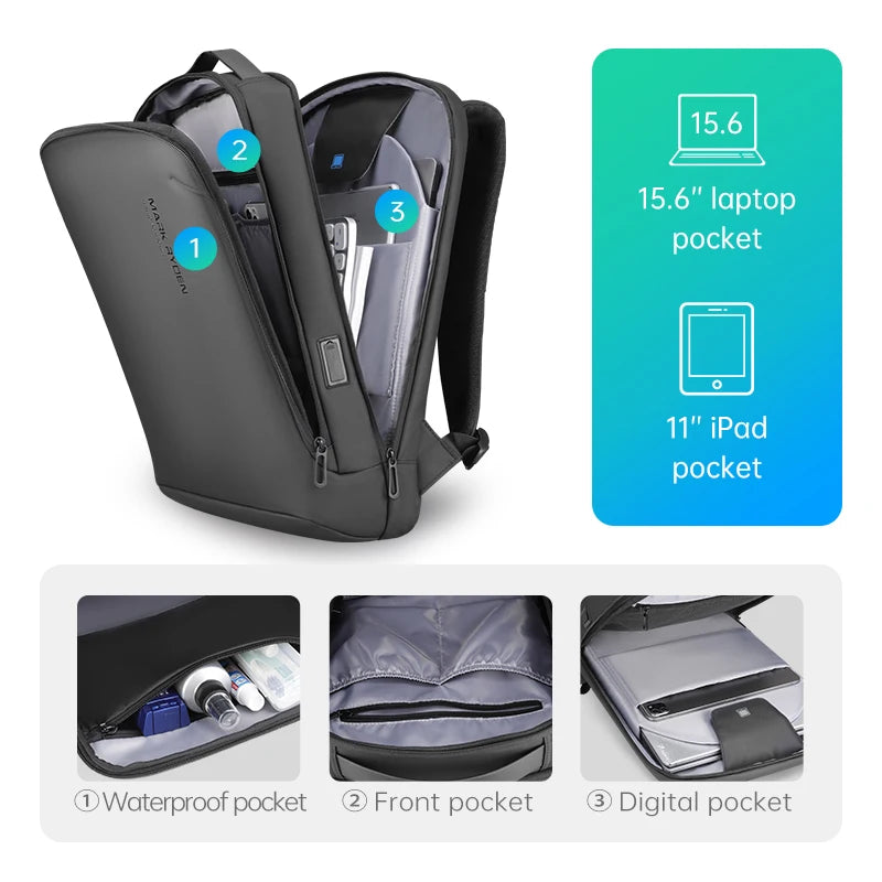 Anti Theft Oxford Laptop Backpack