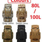 80L/100L Waterproof Outdoor Travel Backpack