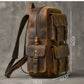 Retro Large Capacity Leather Backpack