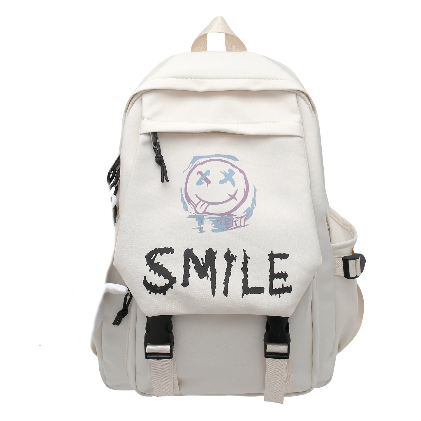 Kawaii Preppy Nylon Backpack for Stylish Student