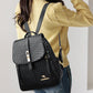 Vintage Shell Leather Women Backpack