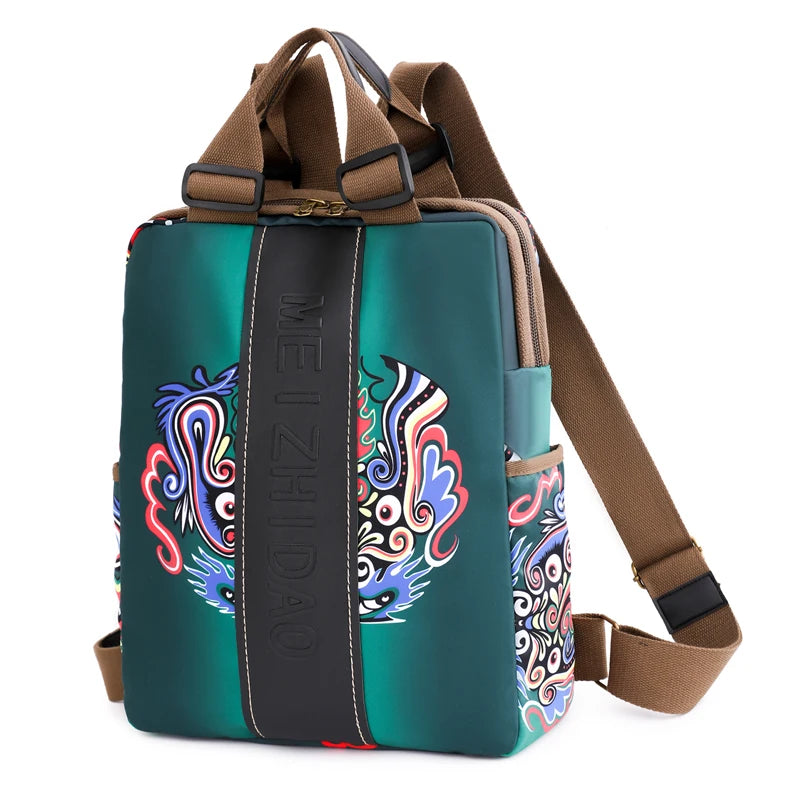 Modern Women's Canvas Backpack for School & Travel