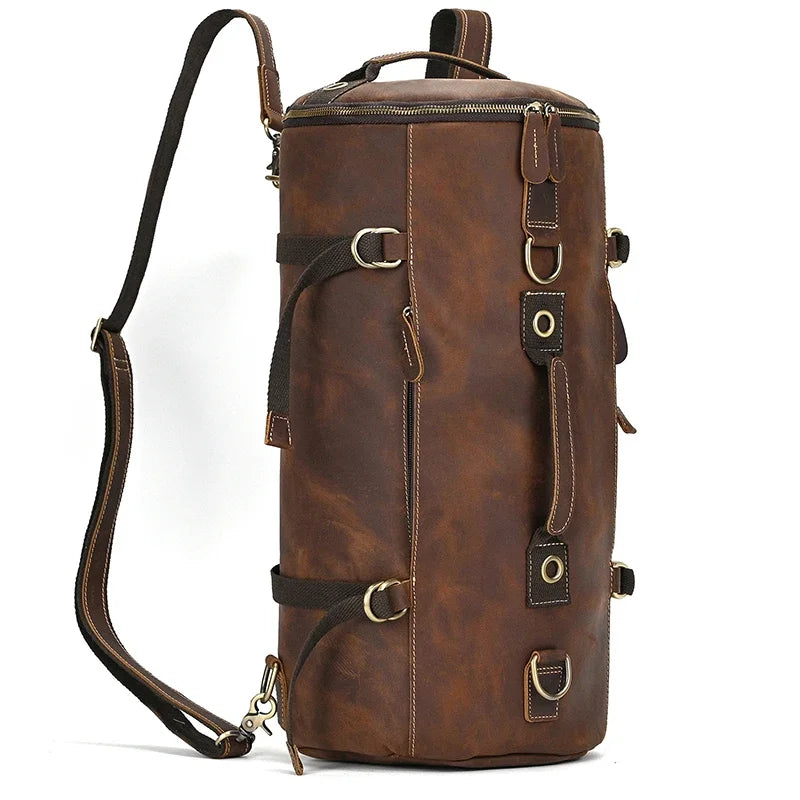 Retro Leather Backpack