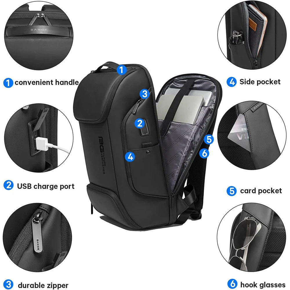 15"17"  Laptop Backpack with External USB Charge