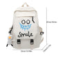 Kawaii Preppy Nylon Backpack for Stylish Student