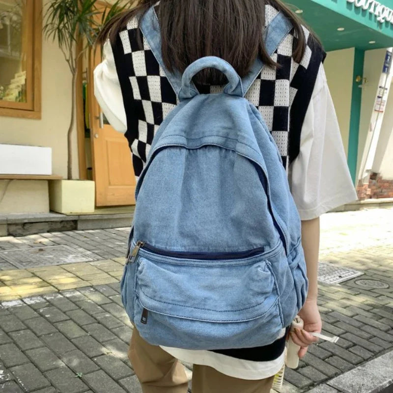 Retro Student Canvas Backpack