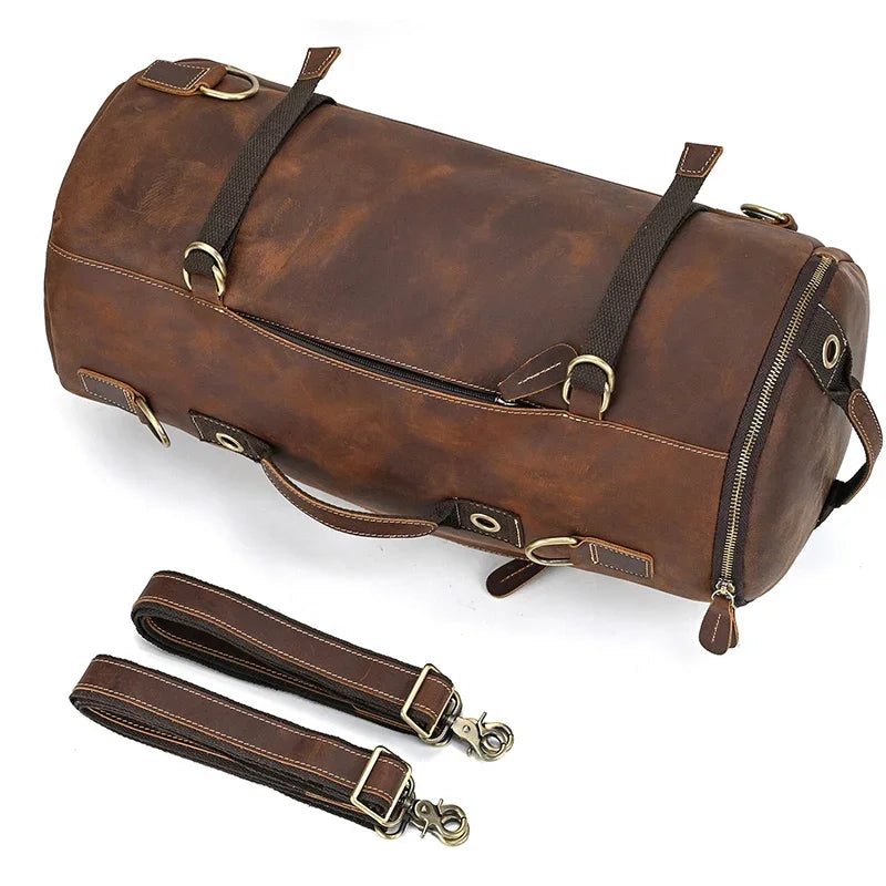 Retro Leather Backpack