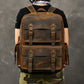 Retro Large Capacity Leather Backpack