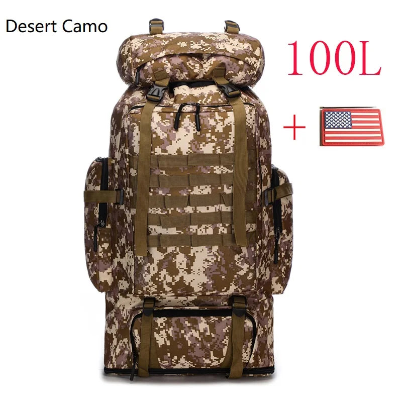 80L/100L Waterproof Outdoor Travel Backpack