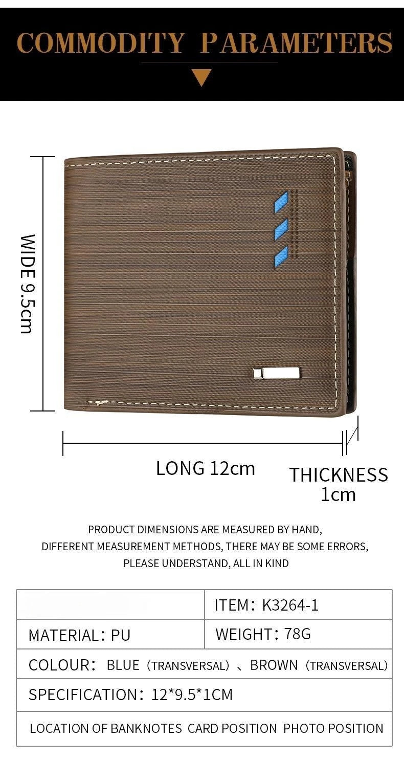 Leather Wallet with Coin Bag