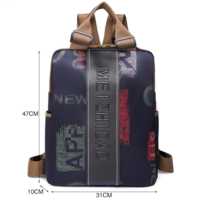 Modern Women's Canvas Backpack for School & Travel