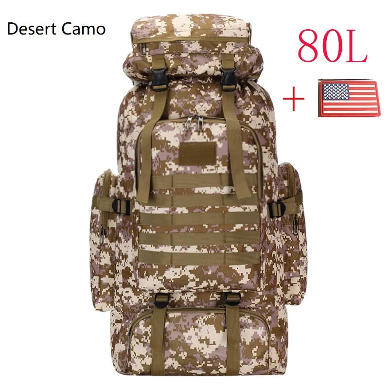 80L/100L Waterproof Outdoor Travel Backpack