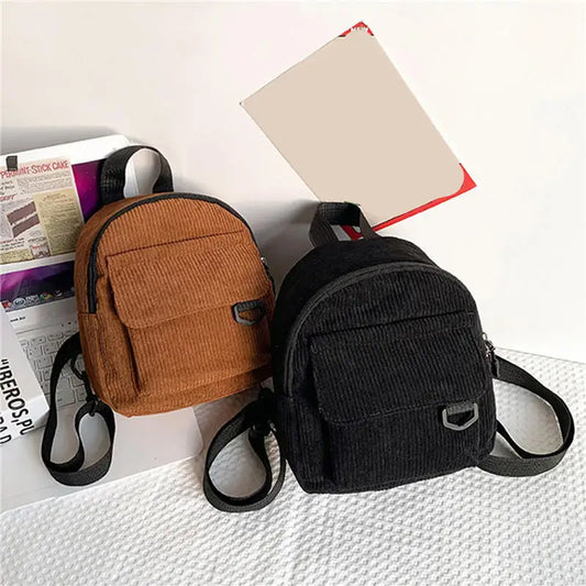 Mini Corduroy Backpack