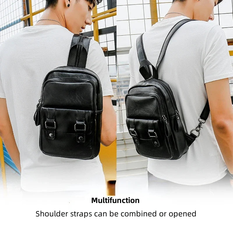 Light Weight Stylish Leather Backpack