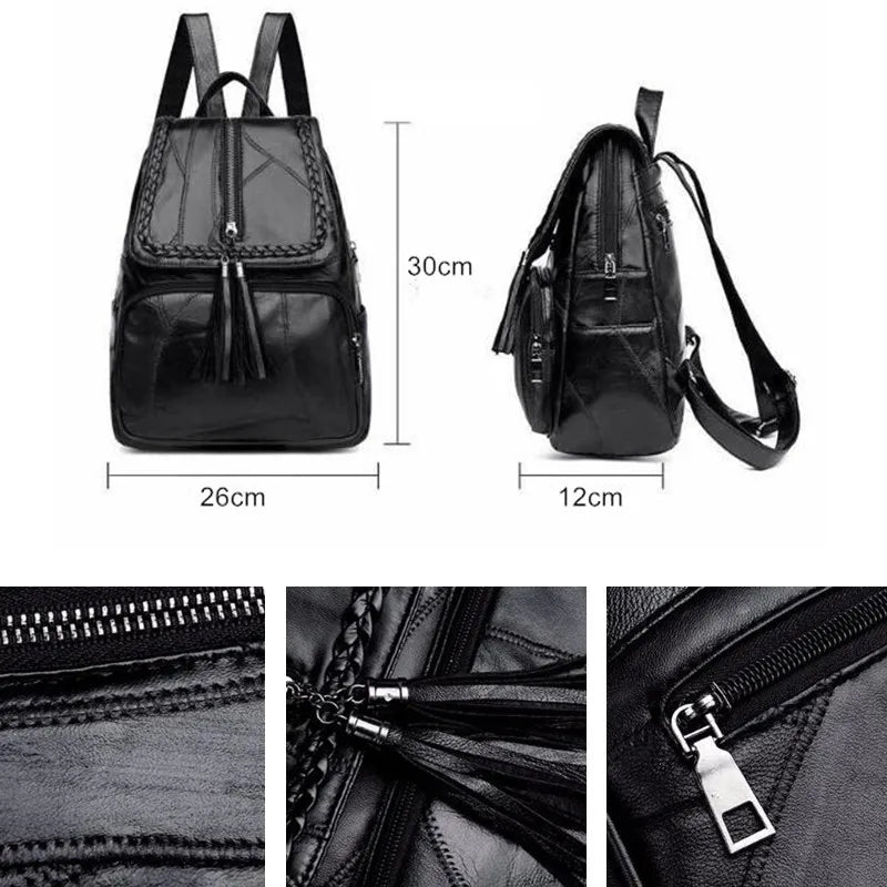 Casual Vintage PU Leather Backpack