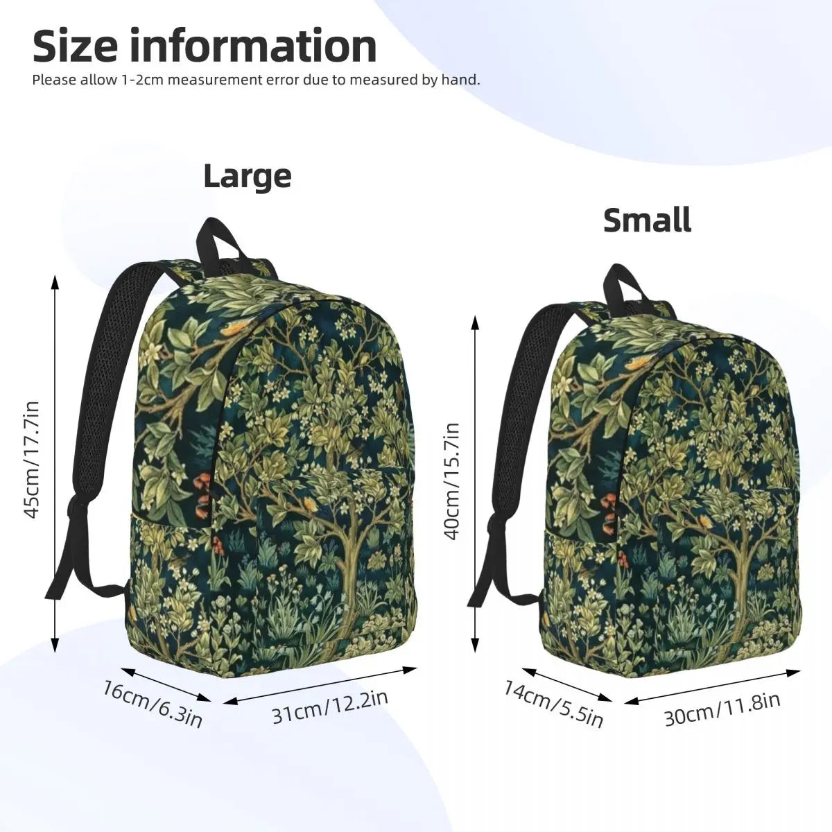 Canvas Print Women Backpack
