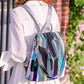 Anti-theft Panelled Color Backpack