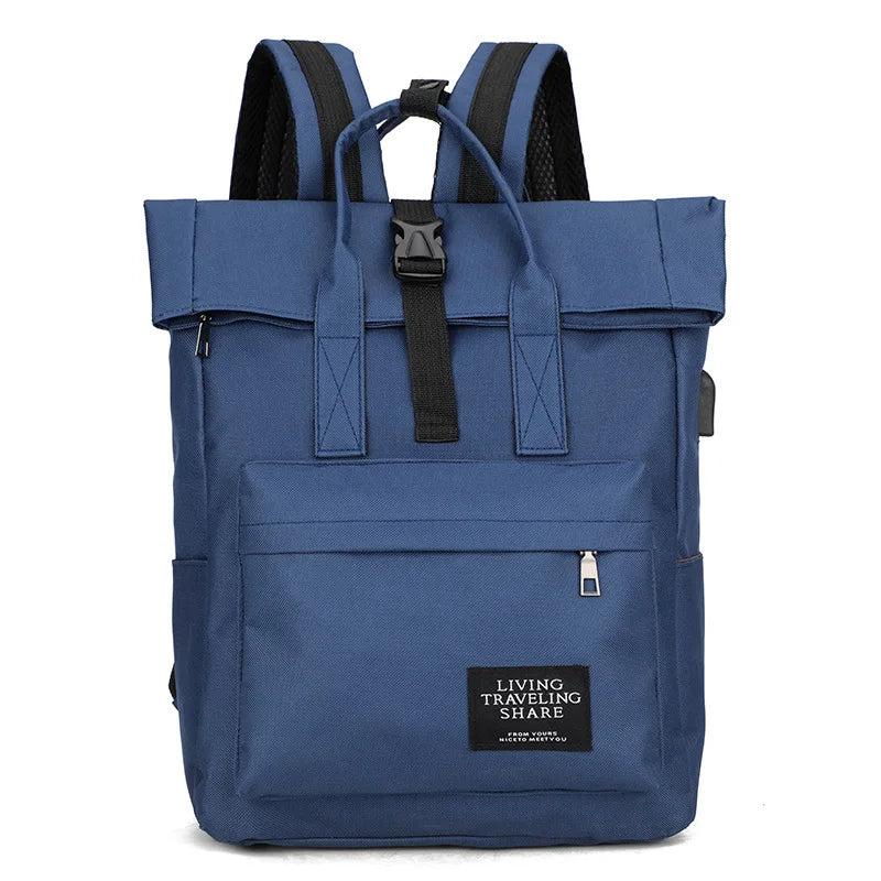 Casual Multi-color Oxford Backpack