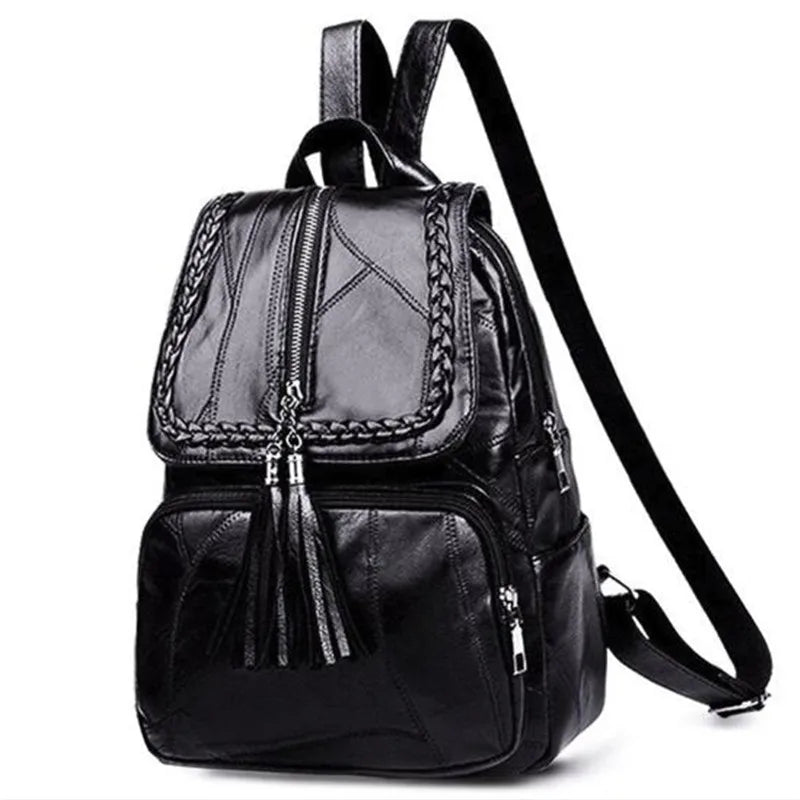 Casual Vintage PU Leather Backpack