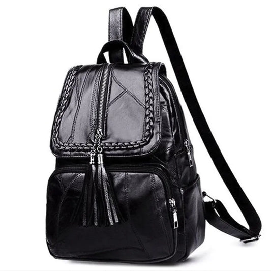 Casual Vintage PU Leather Backpack