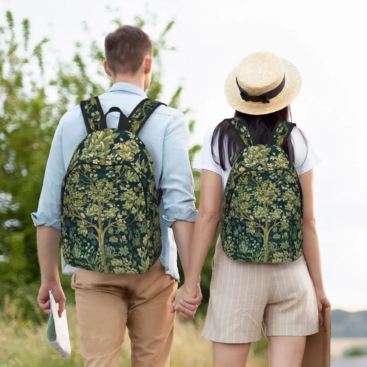 Canvas Print Women Backpack