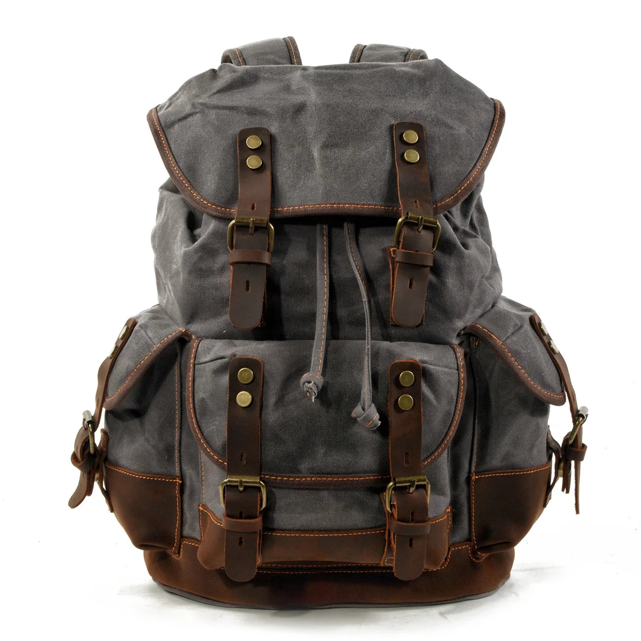 Casual Student Leather Backpack
